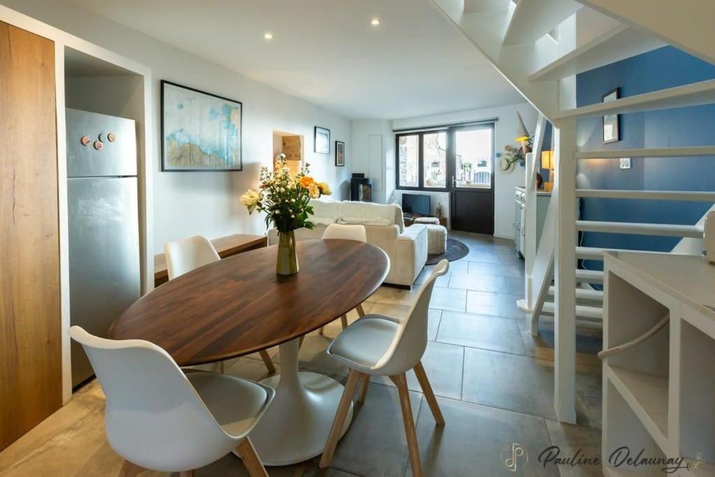 Ty Ar Mor Maison De La Mer, A 40 M De La Plage Saint-Michel-en-Grève 外观 照片