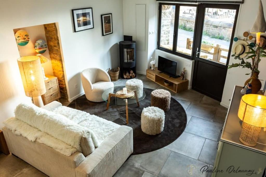 Ty Ar Mor Maison De La Mer, A 40 M De La Plage Saint-Michel-en-Grève 外观 照片