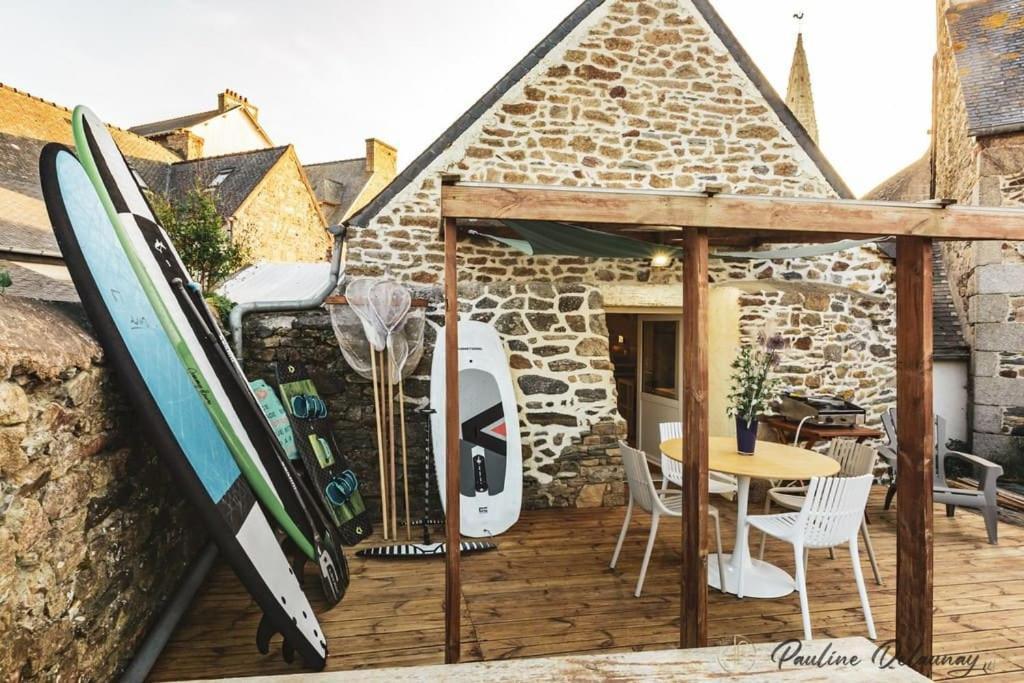 Ty Ar Mor Maison De La Mer, A 40 M De La Plage Saint-Michel-en-Grève 外观 照片