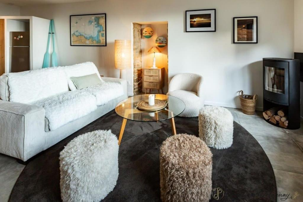 Ty Ar Mor Maison De La Mer, A 40 M De La Plage Saint-Michel-en-Grève 外观 照片