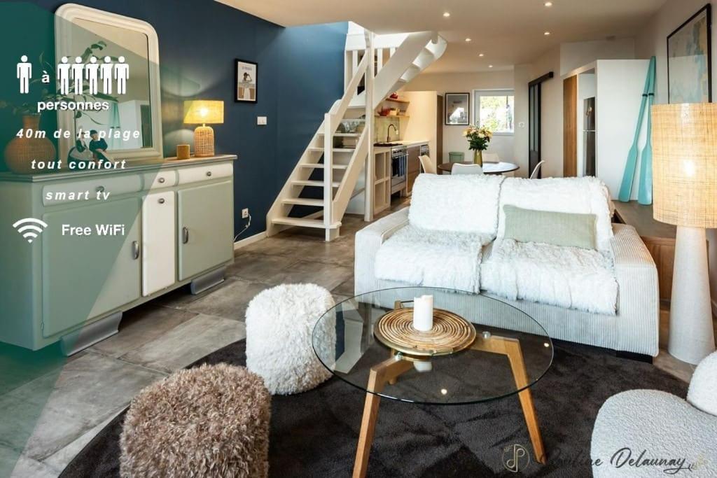 Ty Ar Mor Maison De La Mer, A 40 M De La Plage Saint-Michel-en-Grève 外观 照片